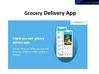 Grocery Delivery App