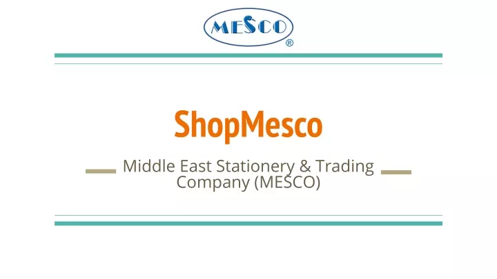 shopmesco middle east stationery trading company