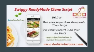 Best Readymade Swiggy Clone Script - DOD IT Solutions
