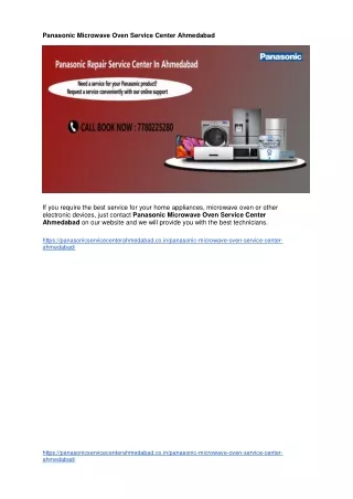 panasonic microwave pdf