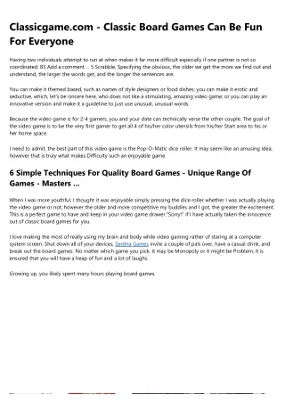 10 Wrong Answers to Common board games online Questions: Do You Know the Right O