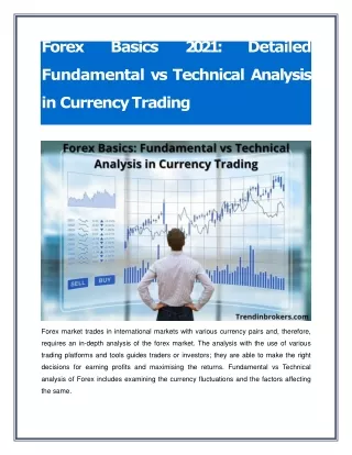 forex basics 2021 detailed fundamental vs technical analysis in currency trading