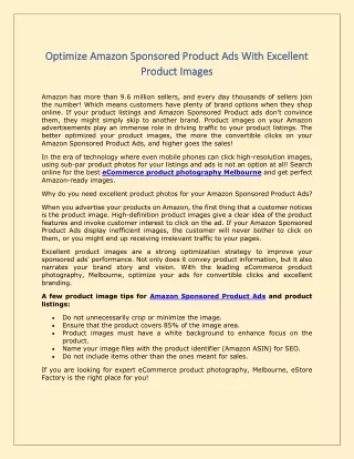 optimize amazon sponsored product ads with