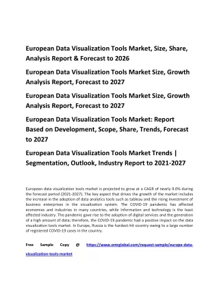 european data visualization tools market size