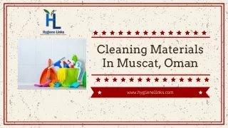 Cleaning Materials In Muscat, Oman
