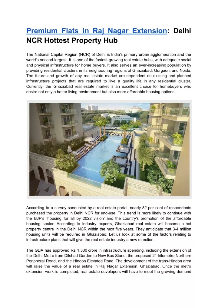premium flats in raj nagar extension delhi