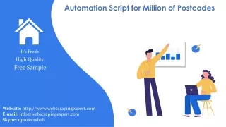 automation script for million of postcodes