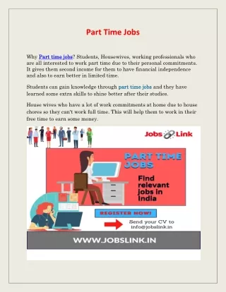 part time jobs