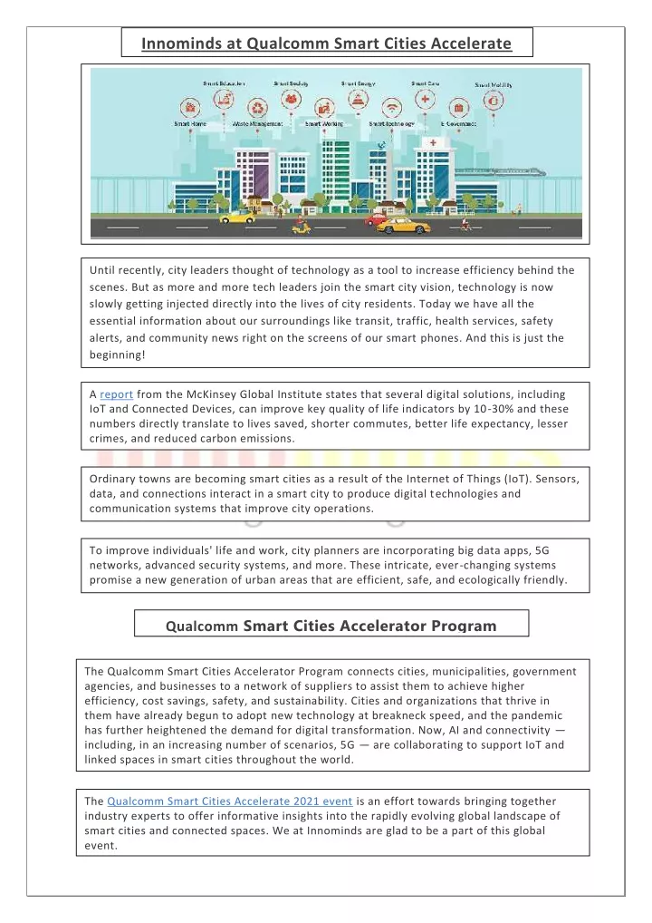 innominds at qualcomm smart cities accelerate