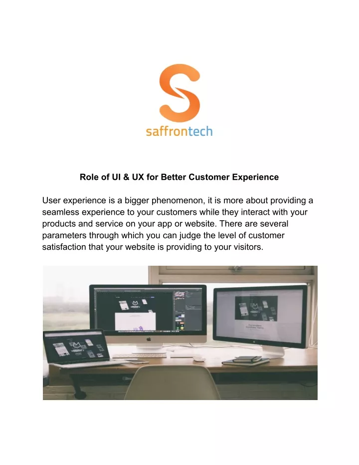 role of ui ux for better customer experience