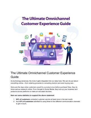 the ultimate omnichannel customer experience guide