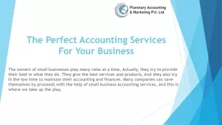 The Perfect Accounting Services For Your Business