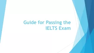Guide for Passing the IELTS Exam