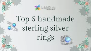 handmade sterling silver rings