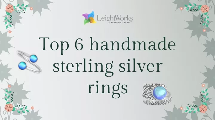 top 6 handmade sterling silver rings
