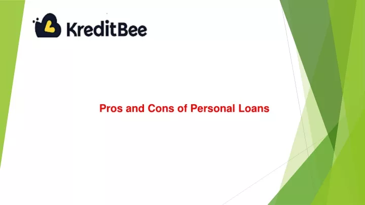 pros and cons of personal loans