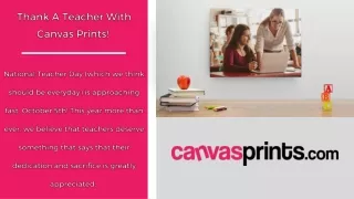 Thank A Teacher With Canvas Prints!