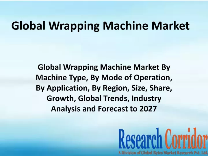 global wrapping machine market