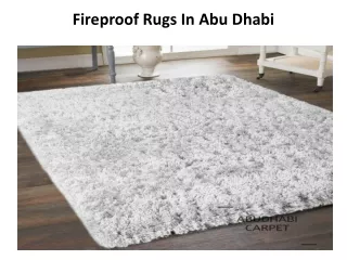 fireproof rugs in abu dhabi