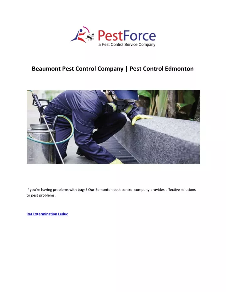 beaumont pest control company pest control