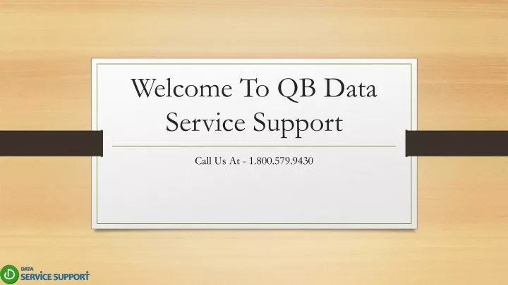 welcome to qb data service support