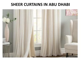 sheer curtains in abu dhabi