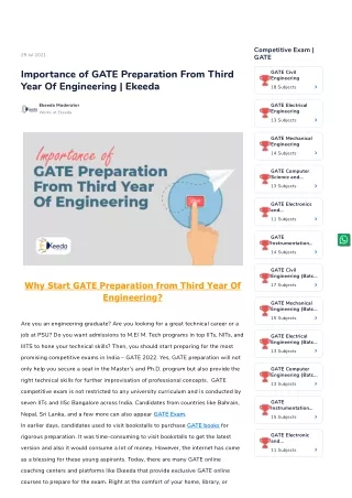 competitive exam gate