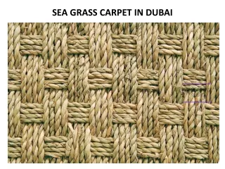 sea grass carpet in dubai