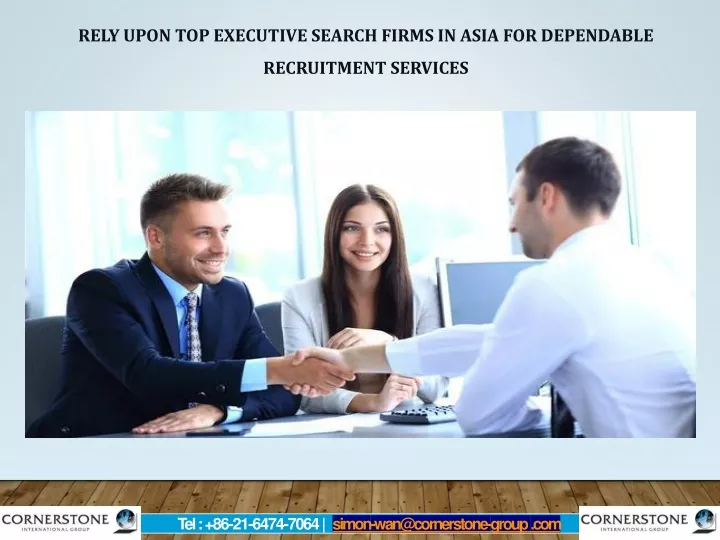rely upon top executive search firms in asia