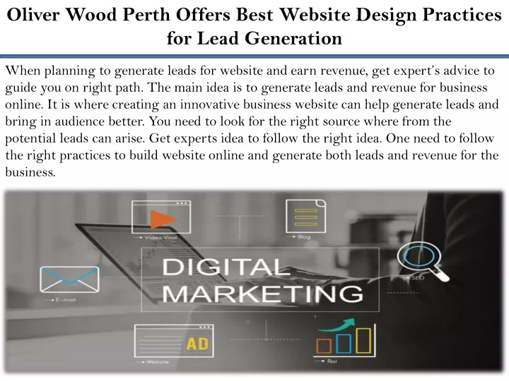 oliver wood perth offers best website design