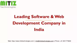 Leading Software & Web Development Company In India