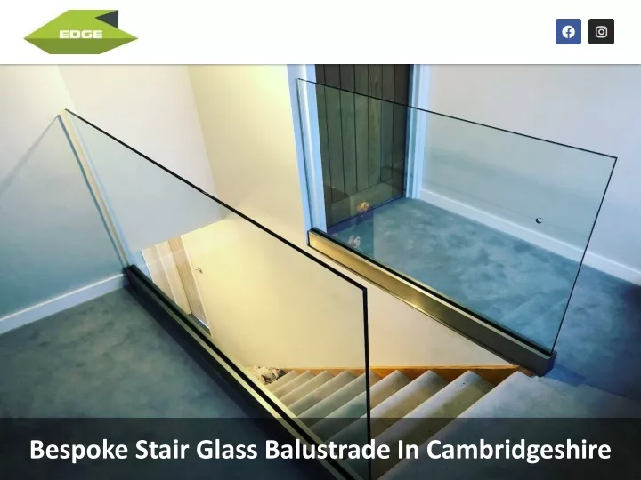 bespoke stair glass balustrade in cambridgeshire