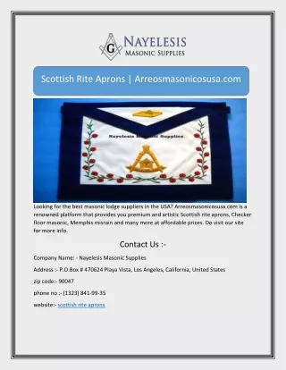 scottish rite aprons arreosmasonicosusa com