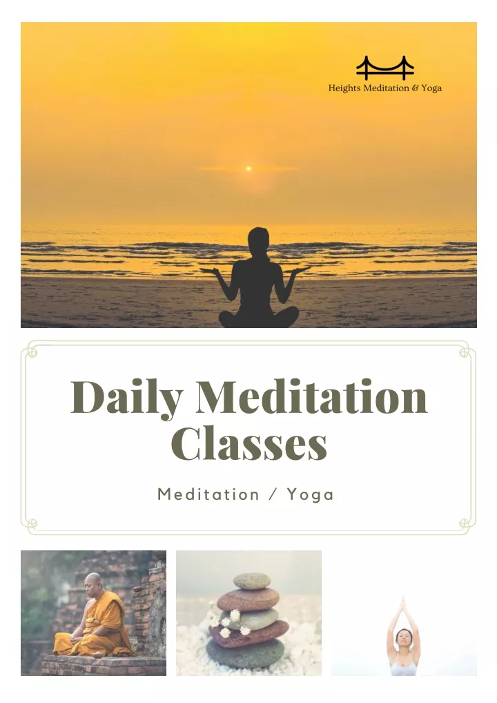 daily meditation classes