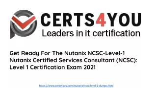 Certs4you NCSC-Level-1 Mock Questions Answers