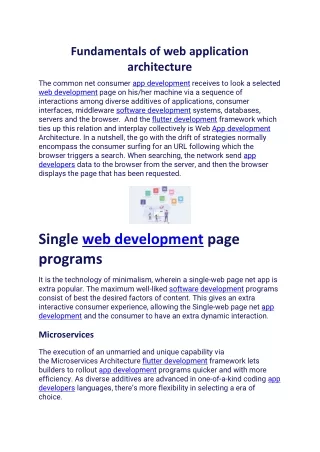 fundamentals of web application architecture