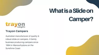 what is a slide on camper
