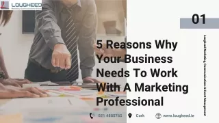 5 Reasons Why Your Business Needs To Work With A Marketing Professional