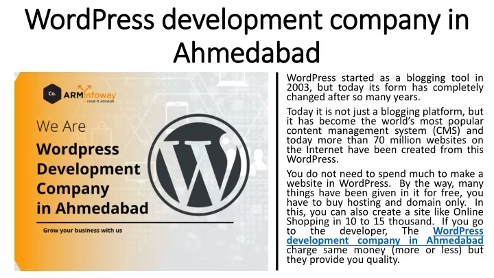 wordpress development company in ahmedabad