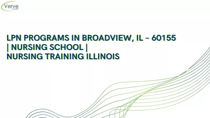 lpn programs in broadview il 60155 nursing school