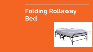 folding rollaway bed