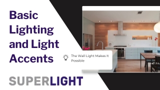 basic lighting and light accents