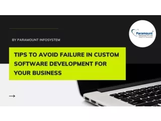 Effective Tips to Avoid Failure in Custom Software Development