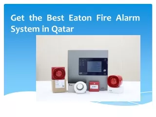 Eaton Fire Alarm in Qatar