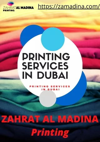 Printing Services in Dubai | Zahrat Al Madina