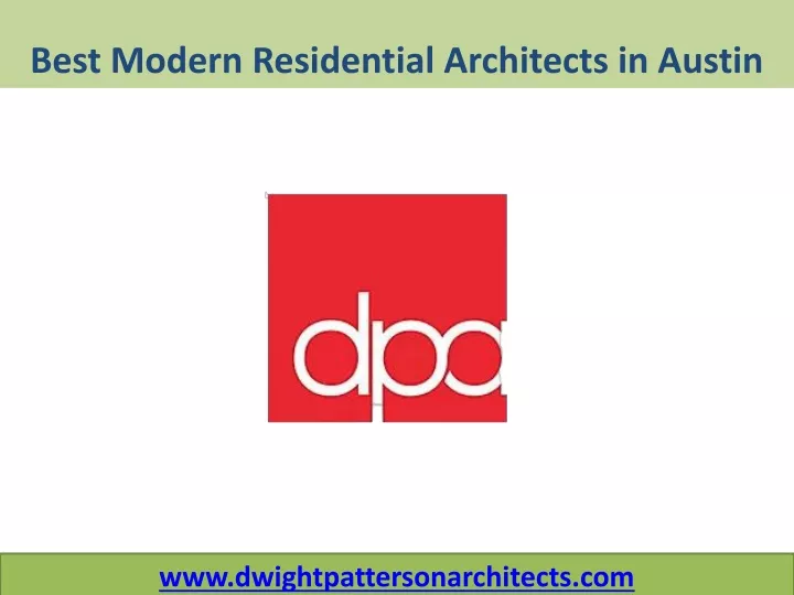 best modern residential architects in austin