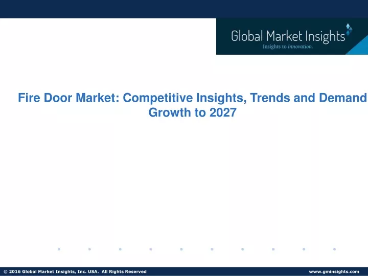 fire door market competitive insights trends