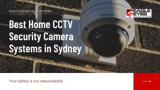 Best Home CCTV Security Camera Systems in Sydney