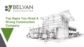 top signs you hired a wrong construction company