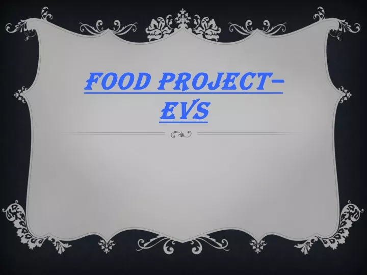 food project evs